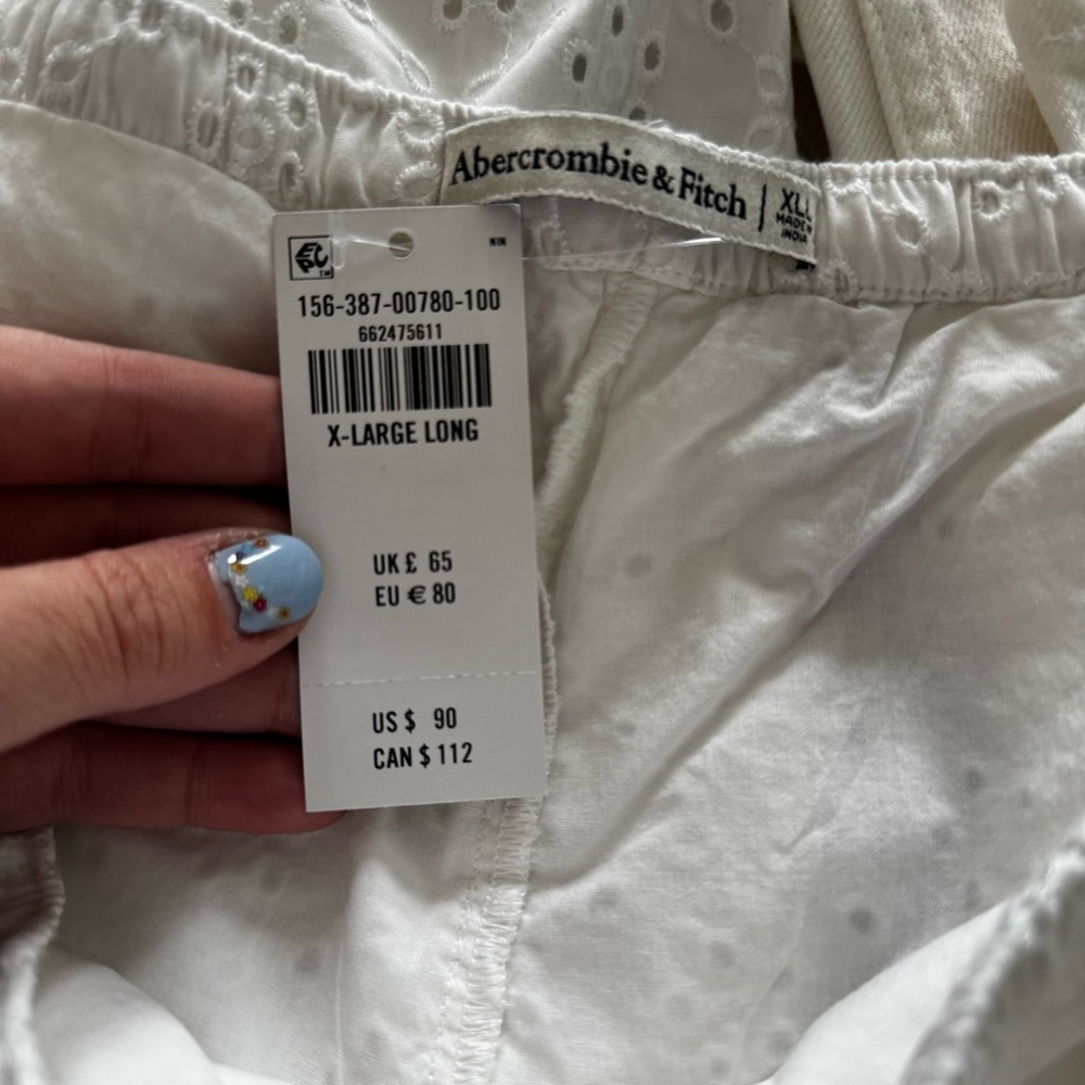 Abercrombie & Fitch Eyelet Pull-On Pant size XL tall new with tags - Picture 6 of 13